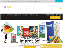 Tablet Screenshot of mexprint.com